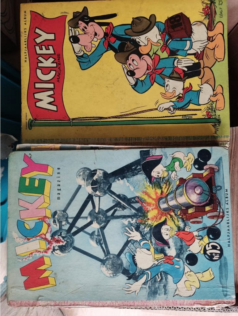Les anciens albums de Mickey nos 1 à 18, série complète !, Livres, Walt Disney, Série complète ou Série, Enlèvement, Utilisé