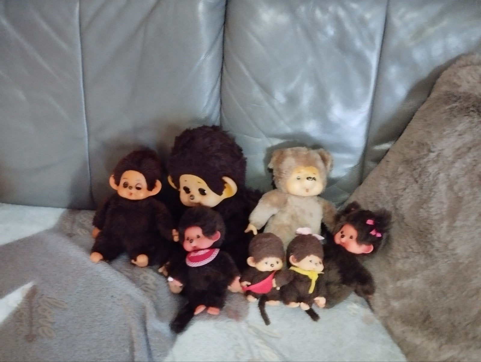 Grote Partij Vintage Monchhichi Aapjes (7 stuks), Enlèvement