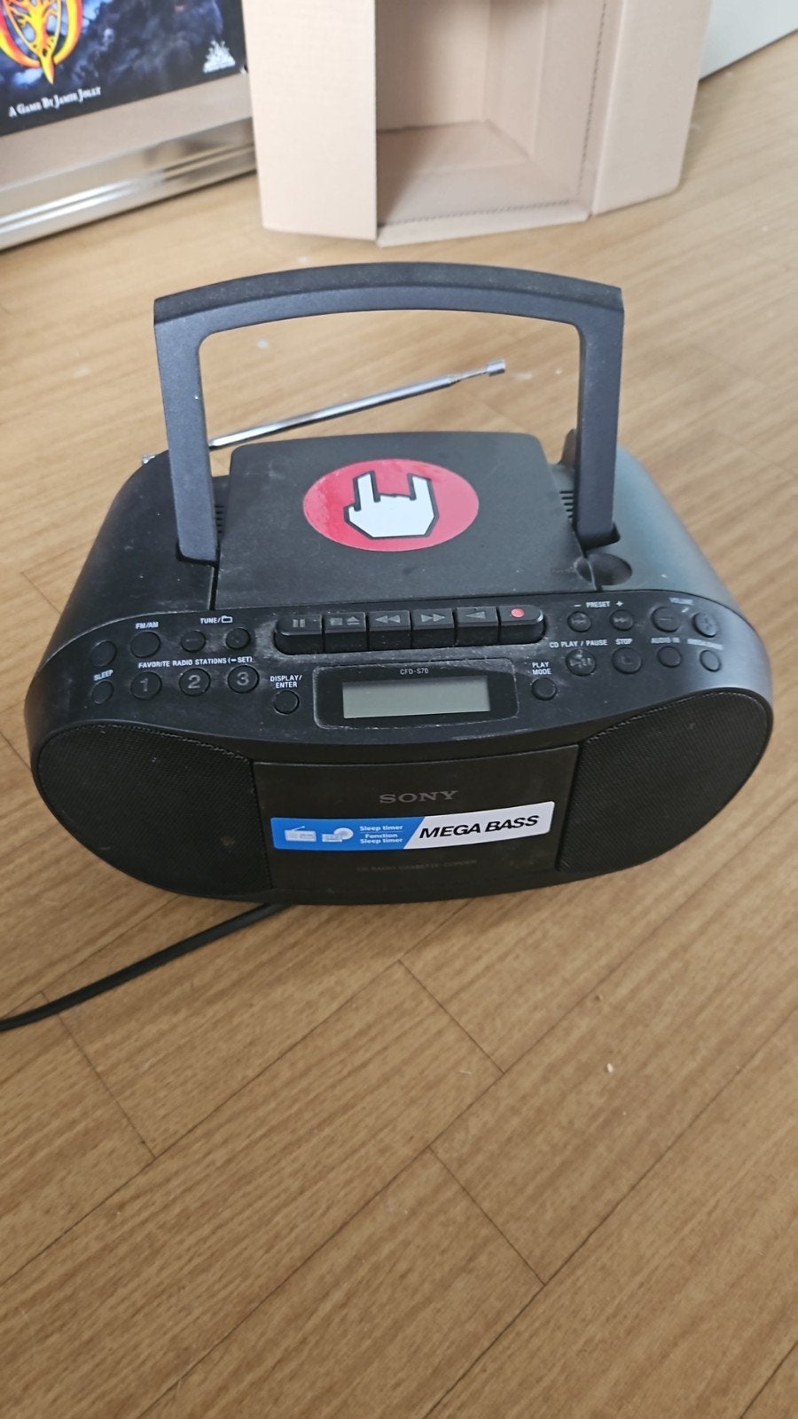 sony boombox, cd speler en cassette speler, Ophalen