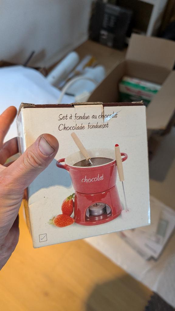 Chocoladefondue setje, Elektronische apparatuur, Fonduesets, Ophalen, Nieuw, Waxinelicht, Fondueset