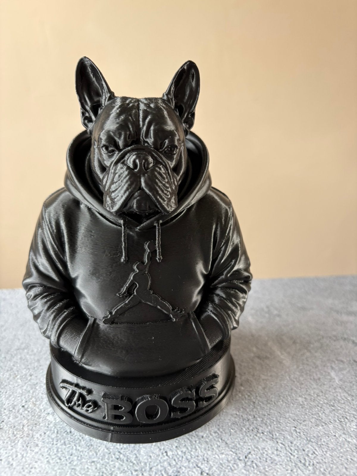 Buste facon pop art imprimé 3D bouledogue cool, Envoi, Comme neuf