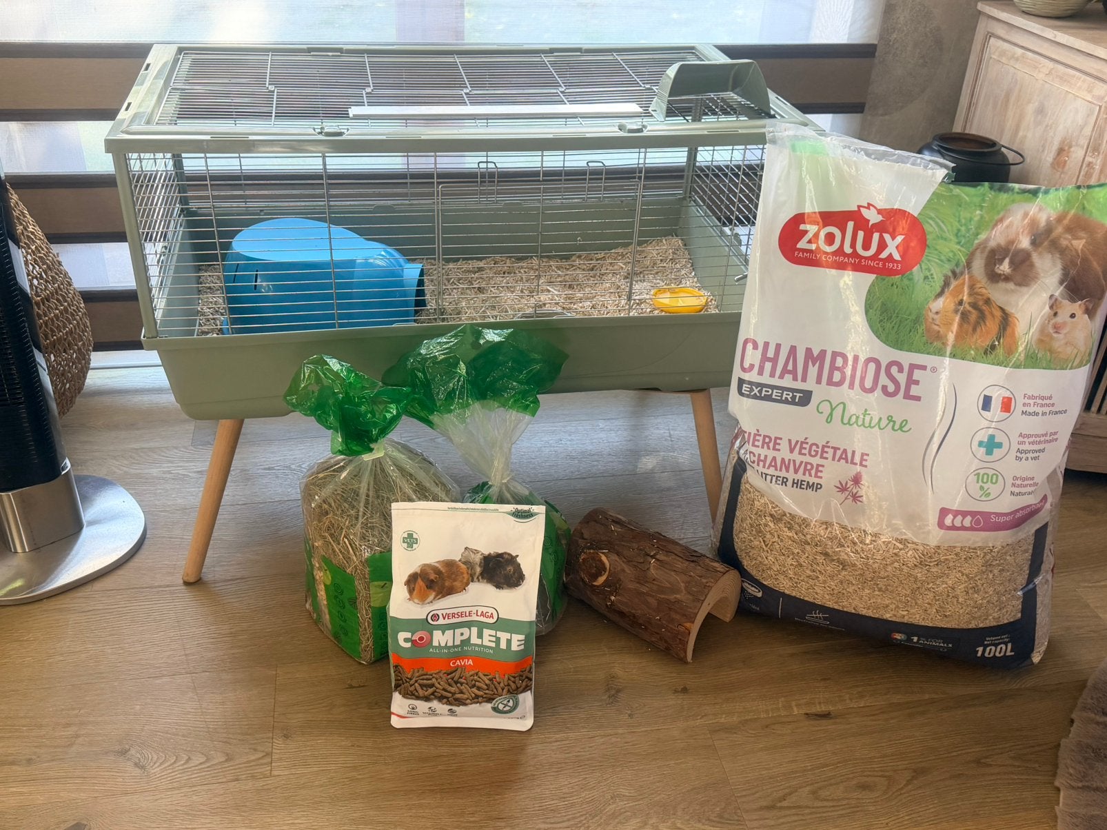 Suite à la perte de mon cobaye lot avec cage, Animaux & Accessoires, Enlèvement, Comme neuf, Cage, Cobaye