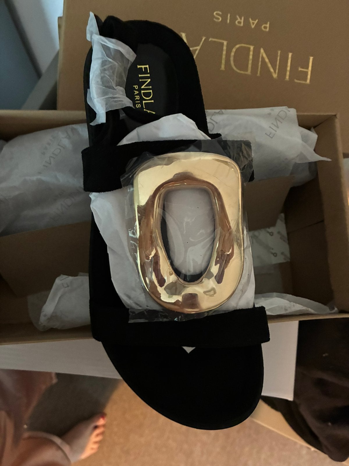 Sandalles nouvelles, Comme neuf, Enlèvement, Noir, Sandales et Mûles