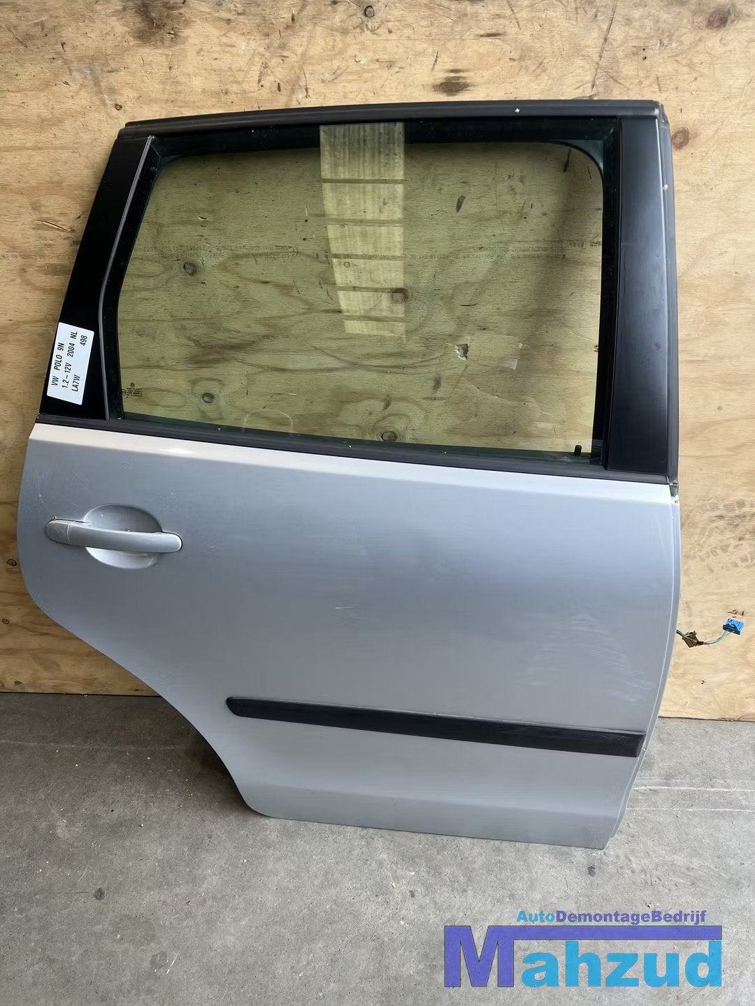 VW POLO 9N Zilver LA7W rechts achter deur portier 2001-2008, Auto-onderdelen, Gebruikt, Volkswagen AG, Achter, Vw@volkswagen.de