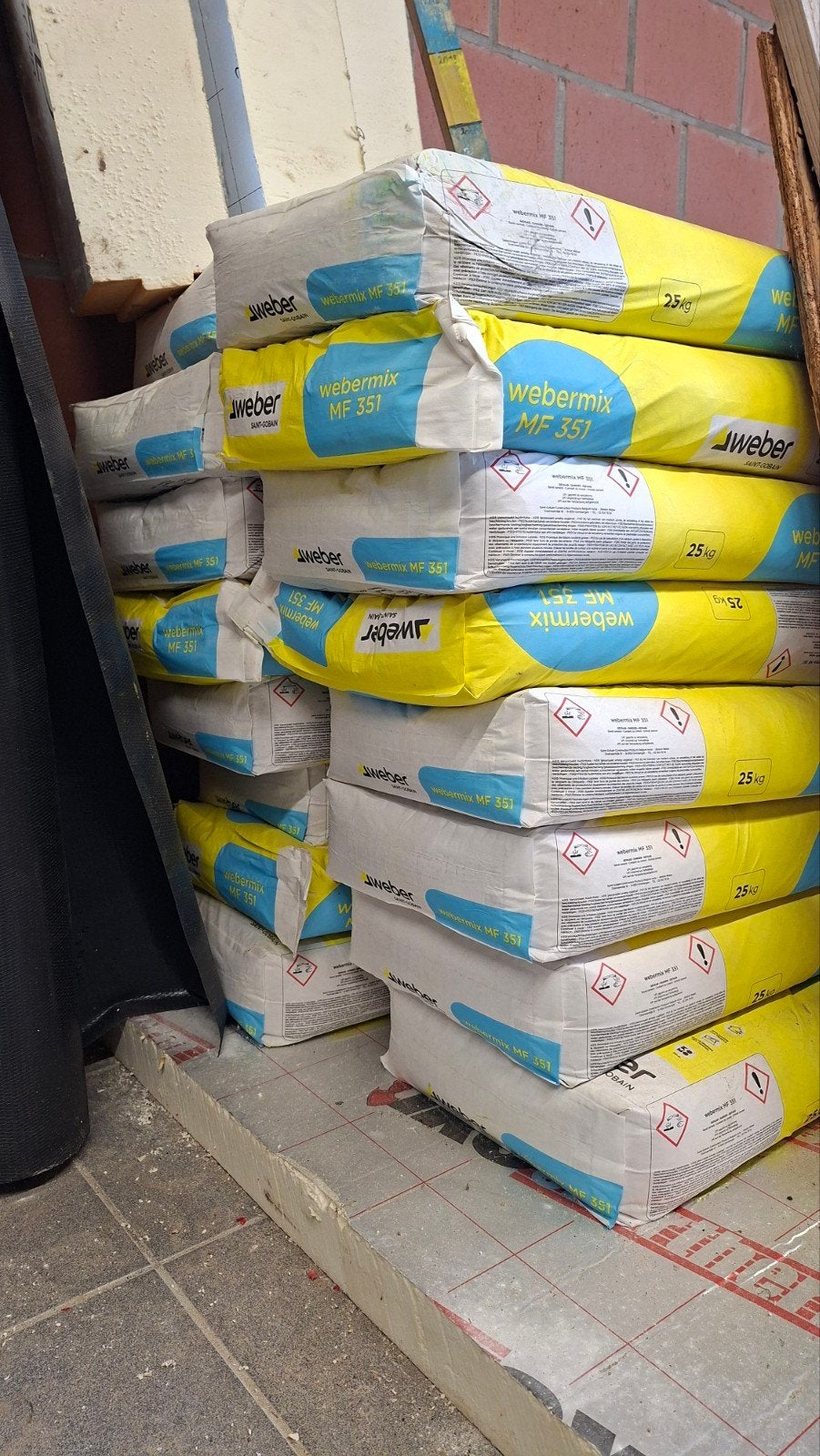 webermix dunbedmortel 25kg kleur 2000, Enlèvement