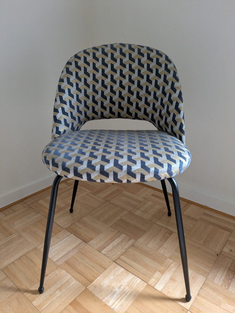 Chaise design vintage – Comme neuve, Vintage, Comme neuf, Enlèvement, Tissus