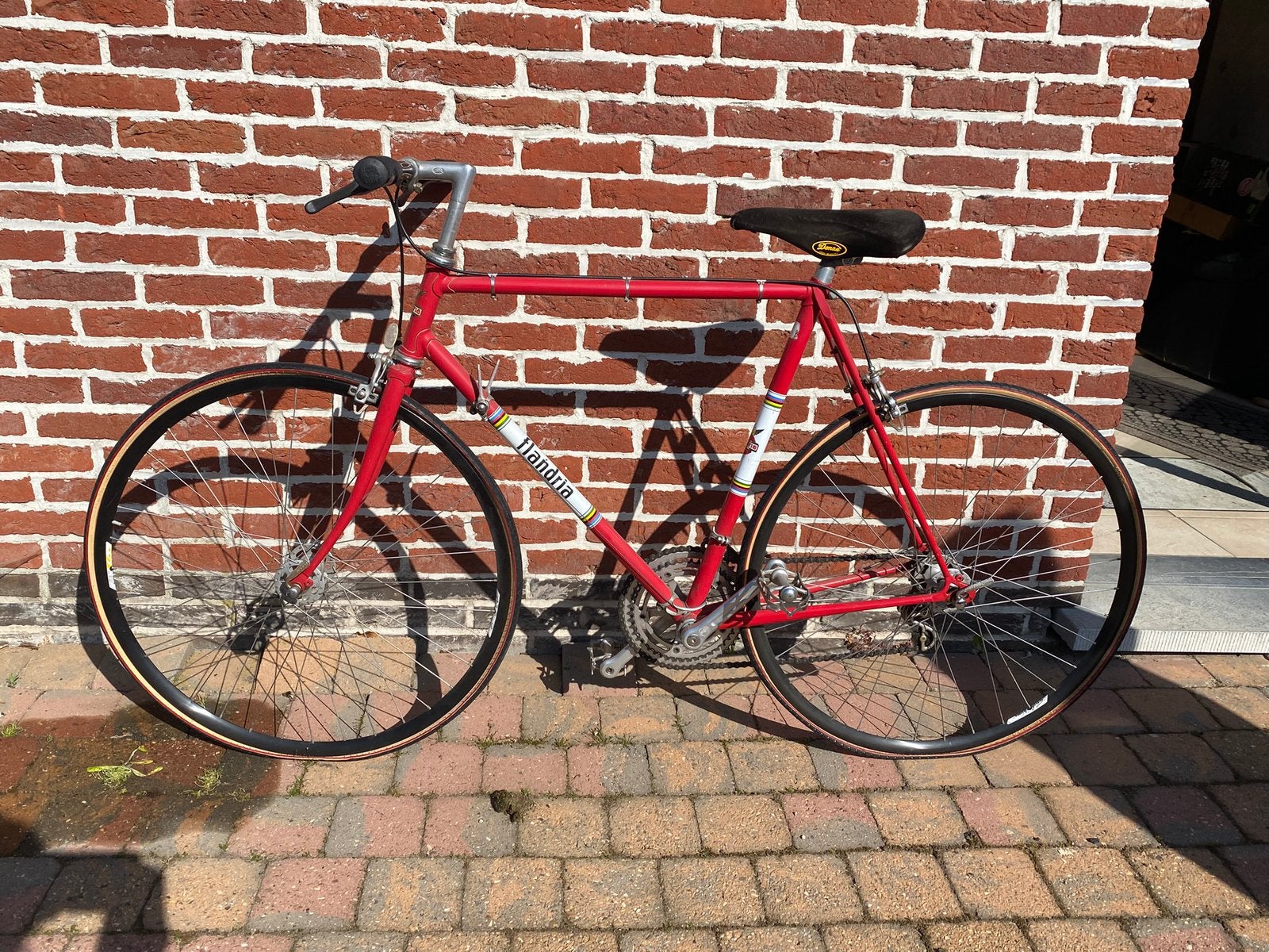 Flandria koersfiets, Fietsen en Brommers, Ophalen, Gebruikt, Heren