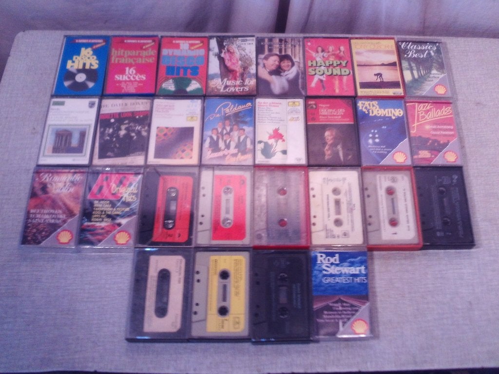 28 Originele Cassettebandjes, Ophalen of Verzenden, Zo goed als nieuw, 26 bandjes of meer, Origineel