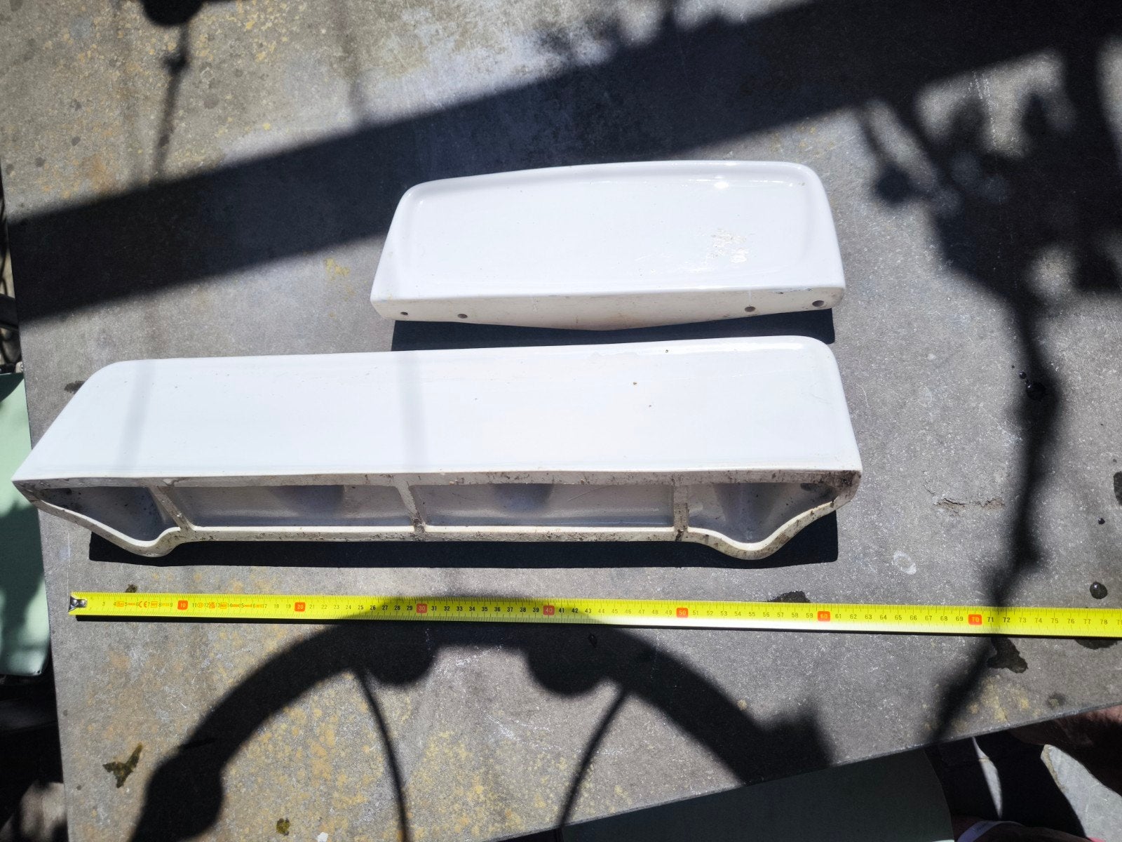 2 porseleinen tabletten, Doe-het-zelf en Bouw, Rolluiken, Ophalen