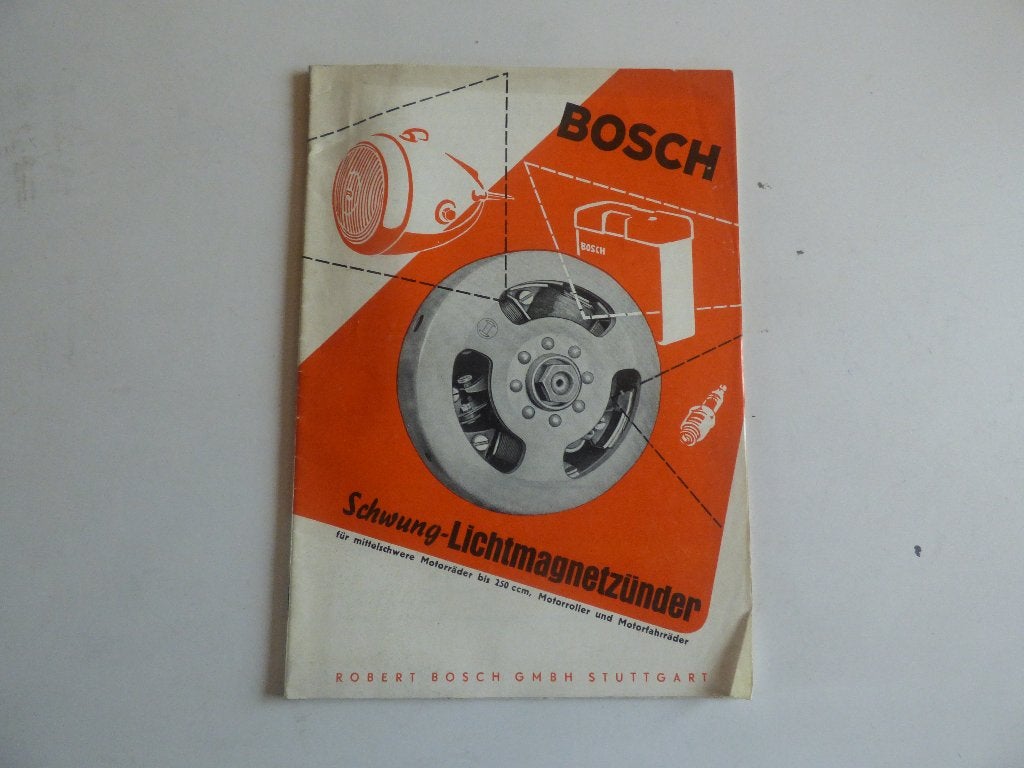 BOSCH FOLDER ONTSTEKINGEN VOOR LICHTE MOTORFIETSEN, Motoren, Handleidingen en Instructieboekjes, Ophalen of Verzenden