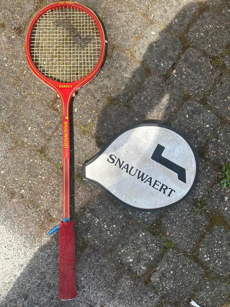 Snauwaert Surrey vintage racket, Ophalen, Gebruikt, Racket, Met hoes