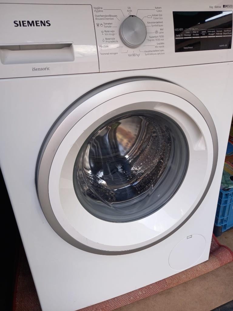 Machine à laver Siemens 8kg A +++, Electroménager, Lave-linge, Enlèvement, Comme neuf, Chargeur frontal