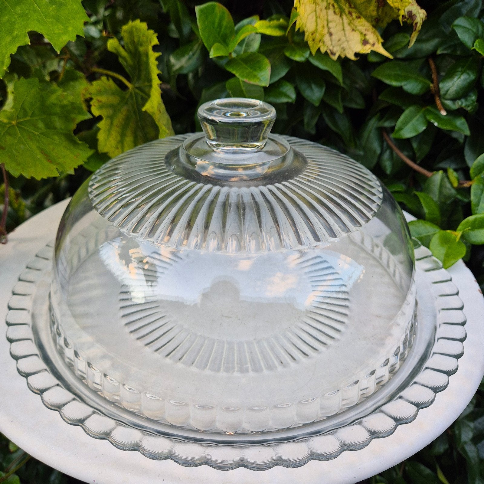 Arcoroc, pot à gâteau en verre avec assiette, Enlèvement ou Envoi
