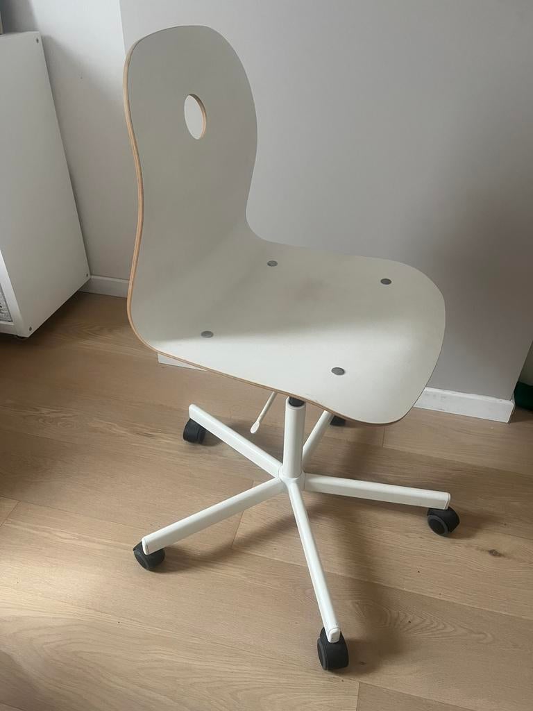 Chaise bureau IKEA, Enlèvement, Utilisé, Blanc, Chaise de bureau