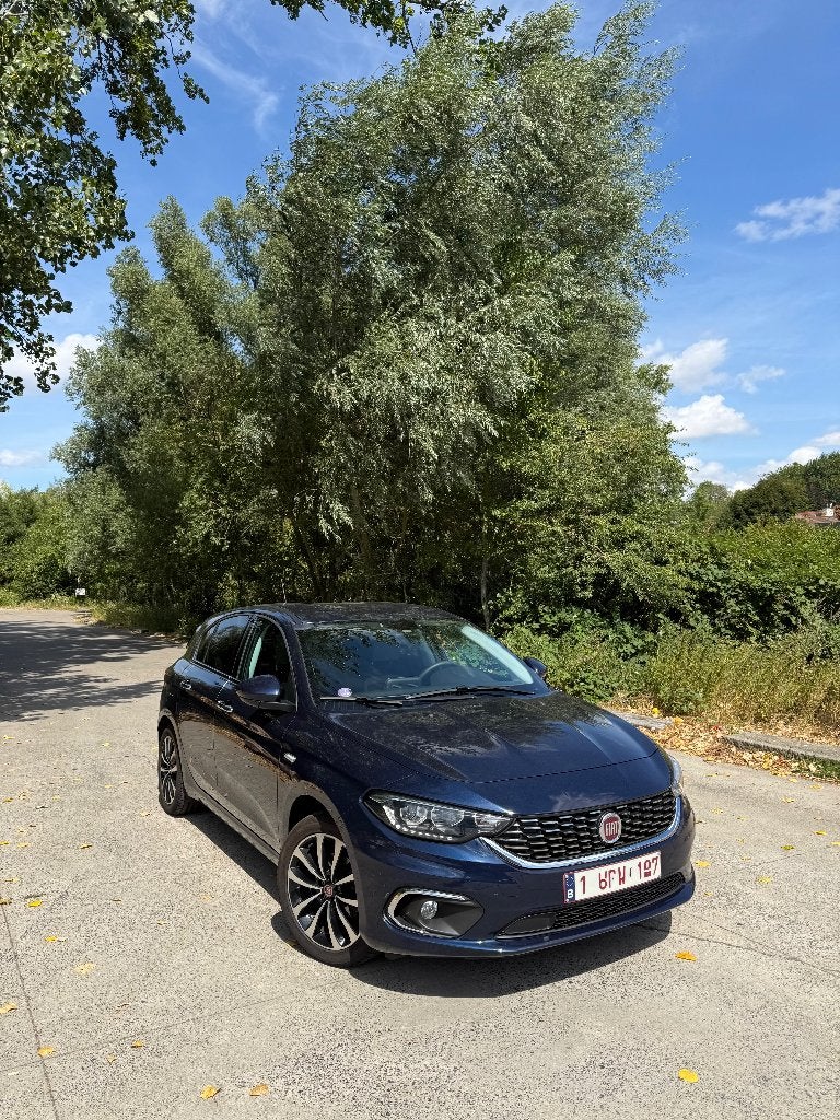 Fiat Tipo 1.4 T-Jet 120 PK/Carplay/ 75.000 km /2017/ Euro 6, Voorwielaandrijving, Stof, 4 cilinders, Blauw