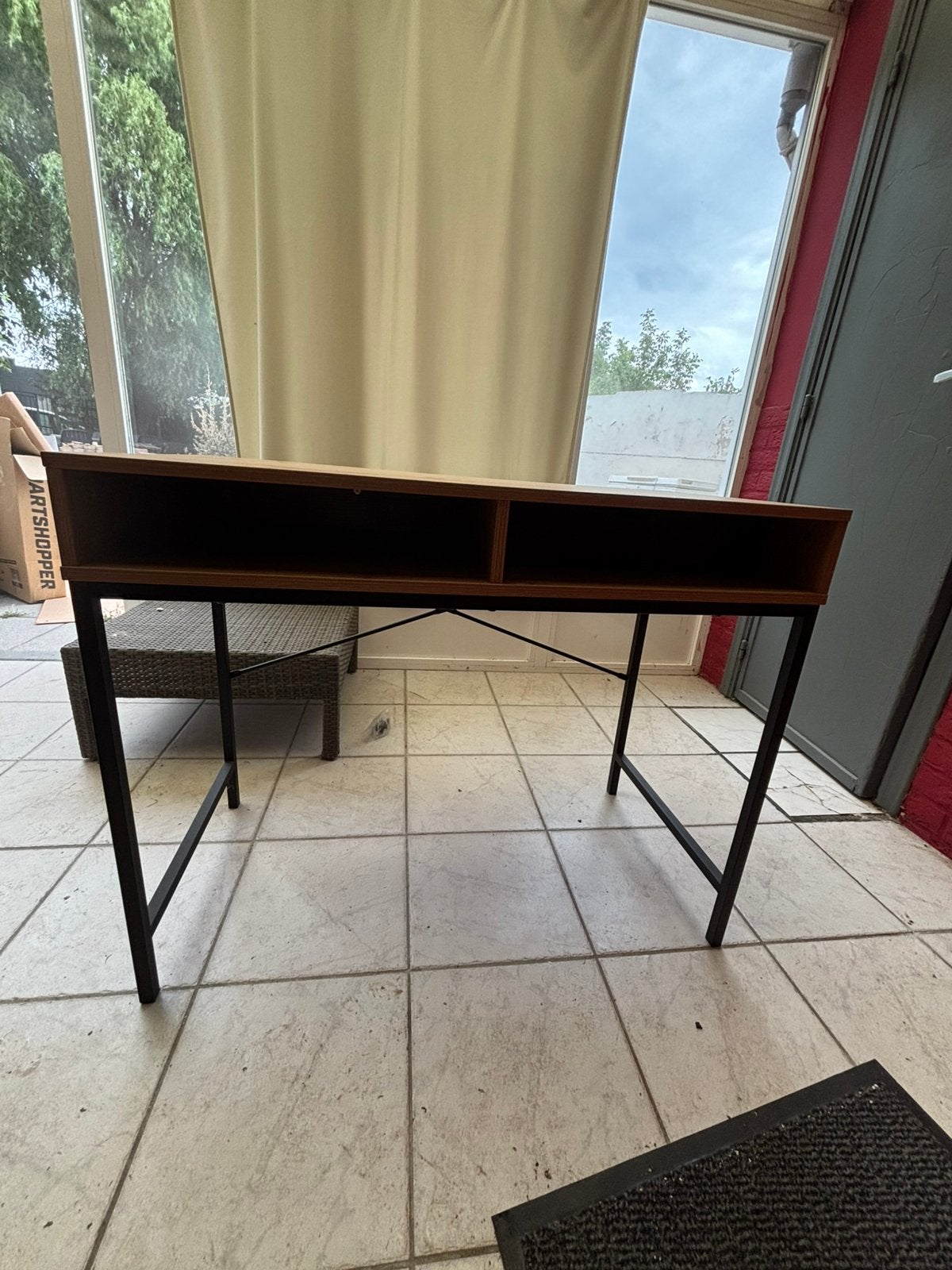 Bureau eiken, Huis en Inrichting, Bureaus, Ophalen, Zo goed als nieuw