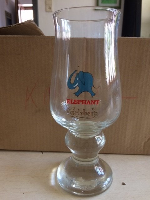 Verres Calsberg Elephant, Antiquités & Art, Enlèvement ou Envoi