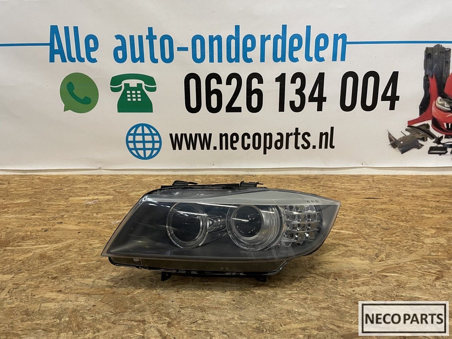 BMW E90 E91 LCI XENON KOPLAMP LINKS ORIGINEEL 631172025839, Gebruikt, -, -, Ophalen of Verzenden