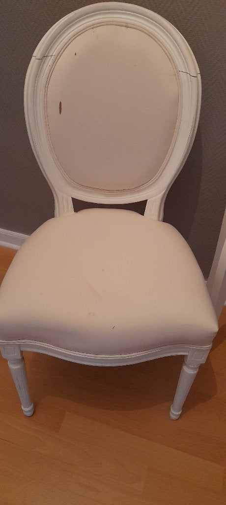 Chaise médaillon, Enlèvement, Utilisé, Blanc, Une
