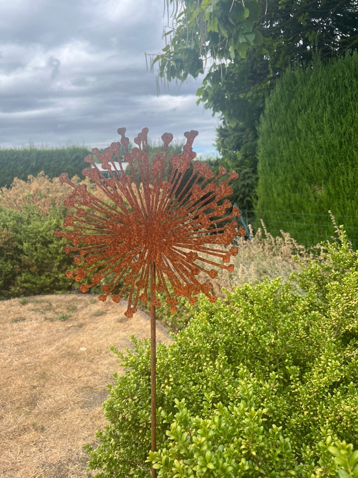 Décoration de jardin en acier corten Flower, Enlèvement, Comme neuf