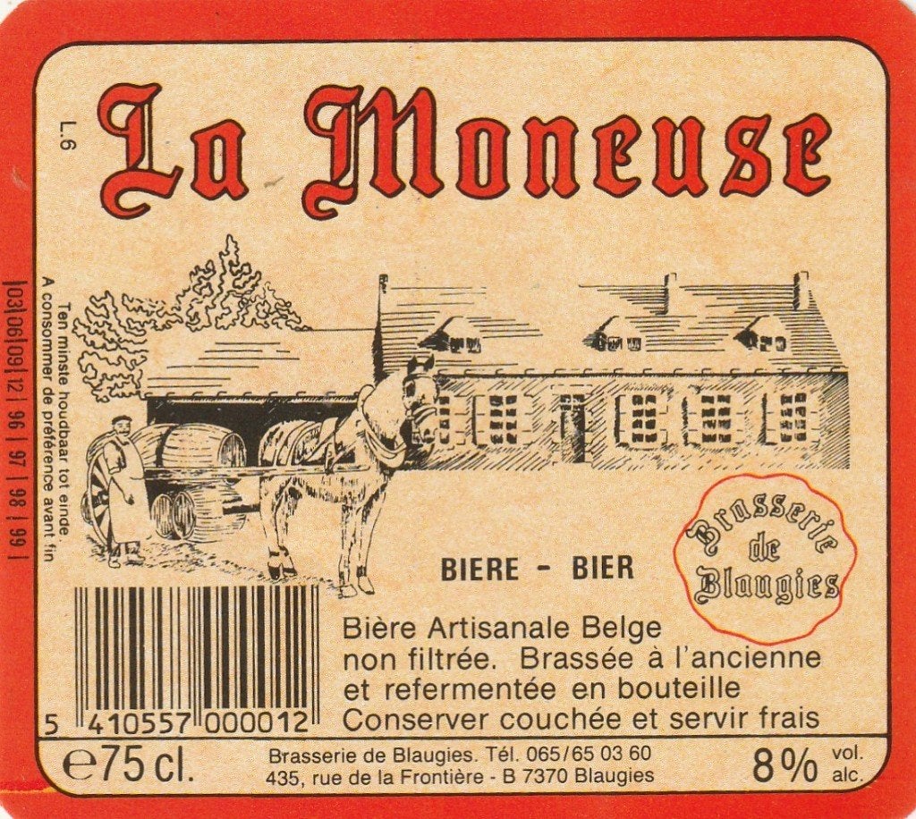 bieretiket België brasserie de Blaugies : La Moneuse, Envoi, Utilisé, Autres types, Autres marques