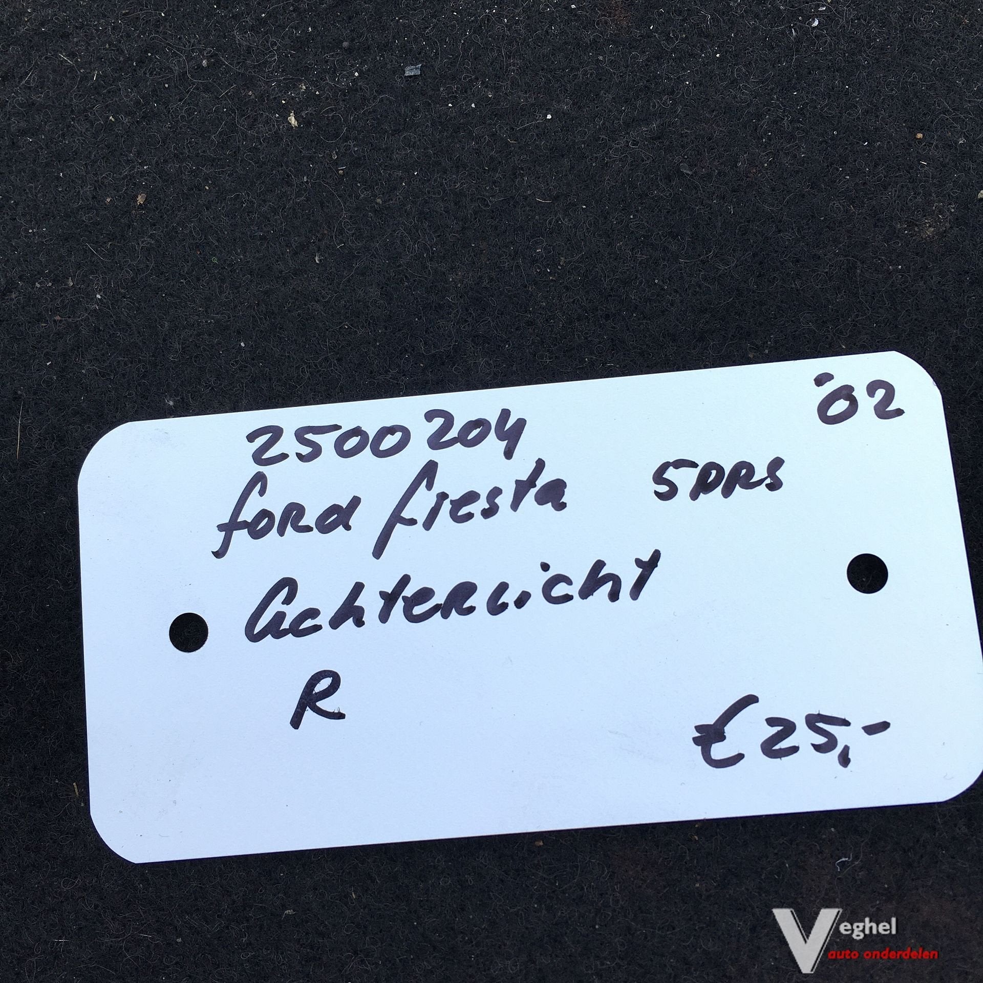 Ford Fiesta 1.4 16v 5drs  2002 2500204 Achterlicht, Gebruikt, -, -, Ophalen of Verzenden