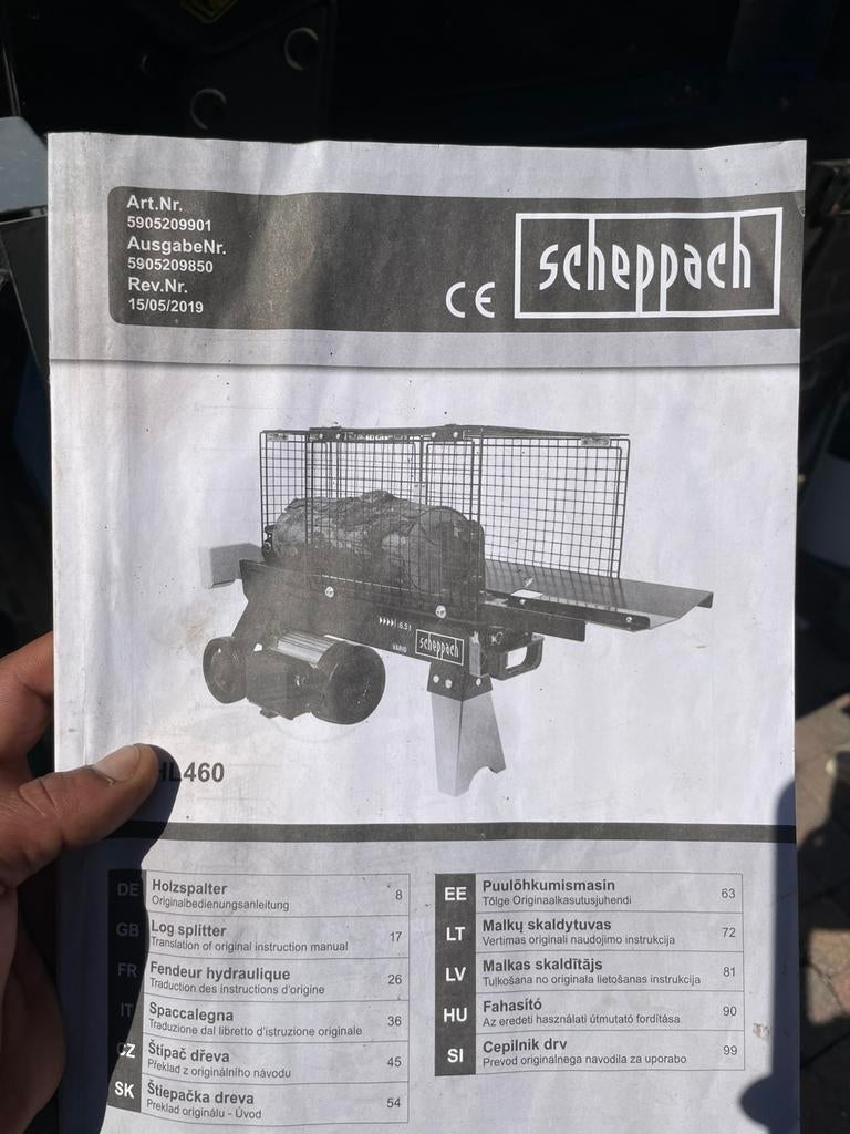 Houtklover HL460, Tuin en Terras, Ophalen, Zo goed als nieuw