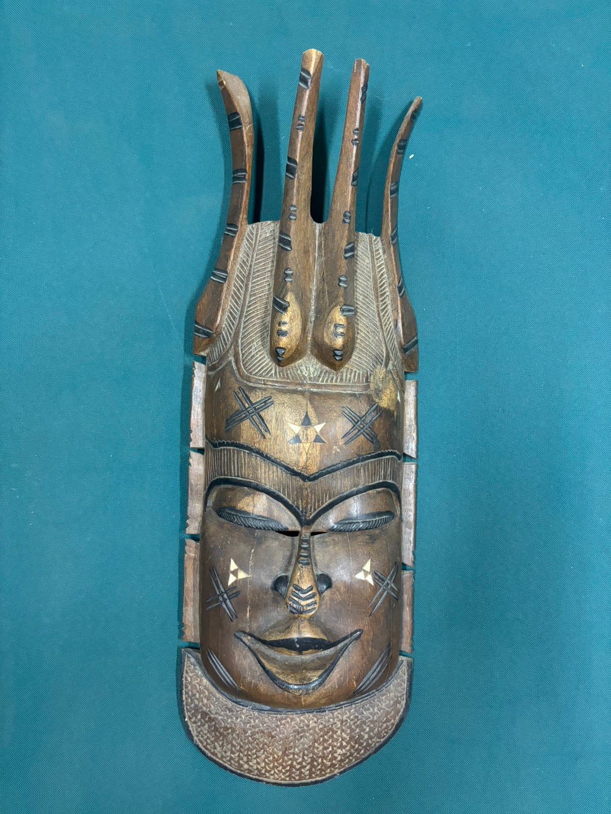 Afrikaans masker, Antiek en Kunst, Ophalen, Masker, Hout