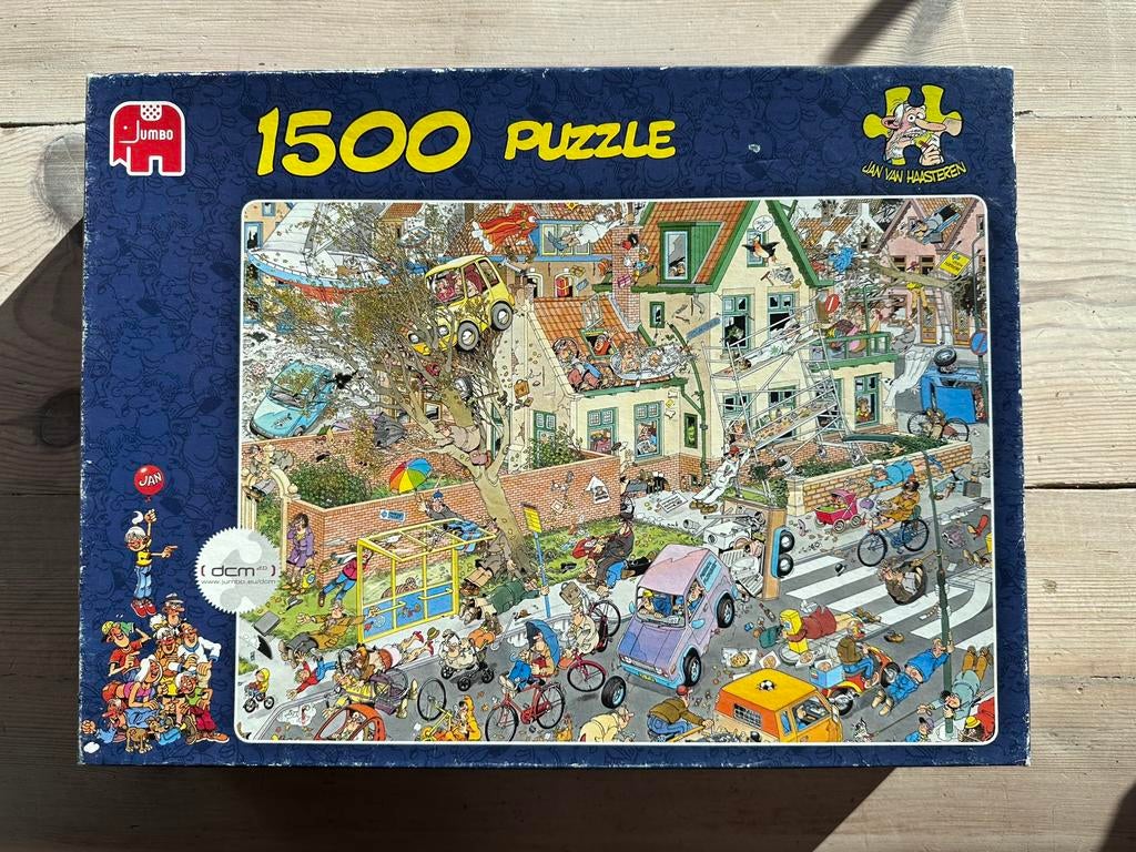 Puzzel Jan Van Haasteren 1500stuks JVH (4+1 GRATIS), Ophalen, Zo goed als nieuw
