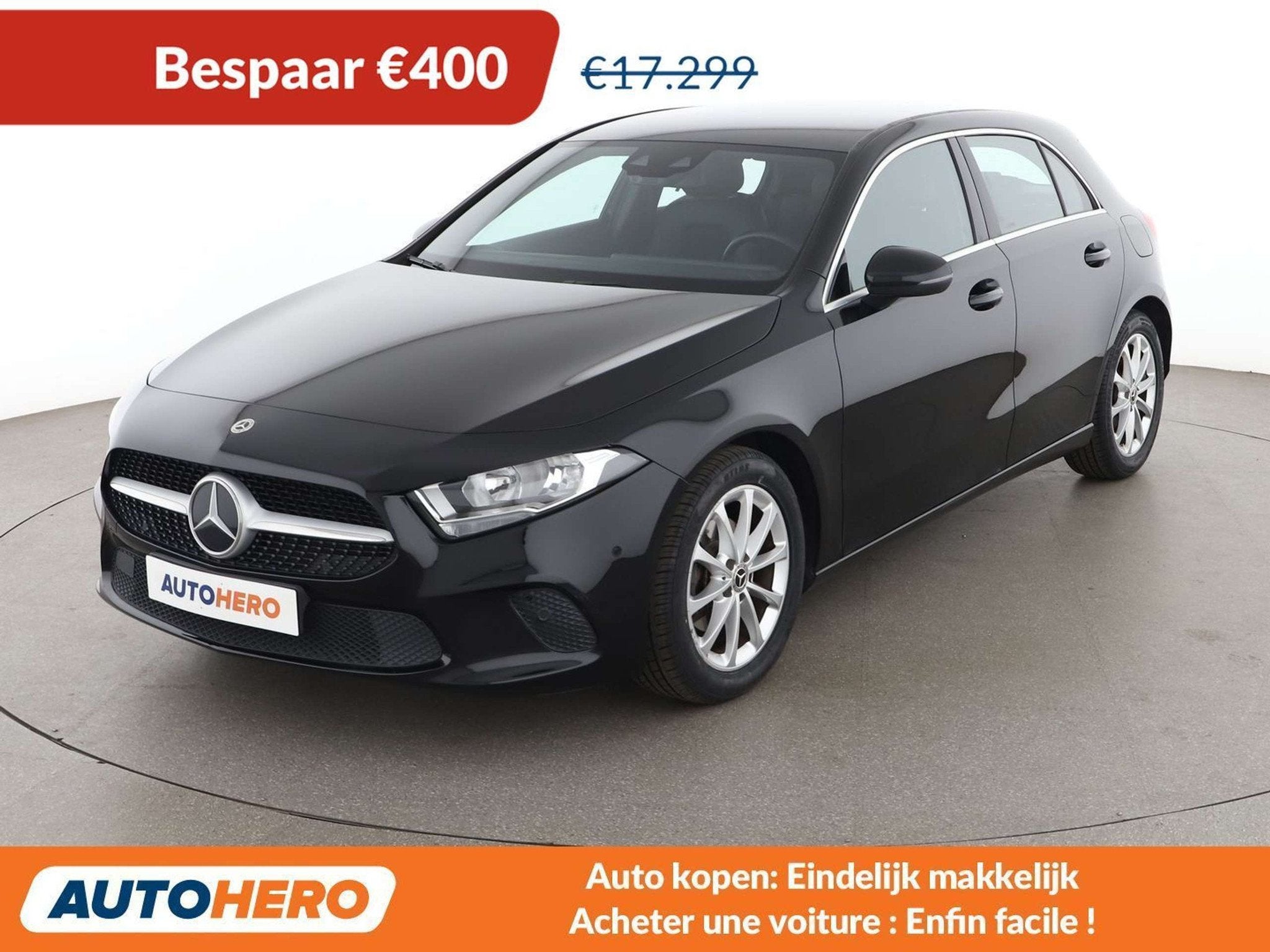Mercedes-Benz A-Klasse A160 A 160 Progressive, 1350 kg, Noir, 5 portes, https://public.car-pass.be/vhr/30167b3e-2a6b-45f9-84f1-e555f17b2927