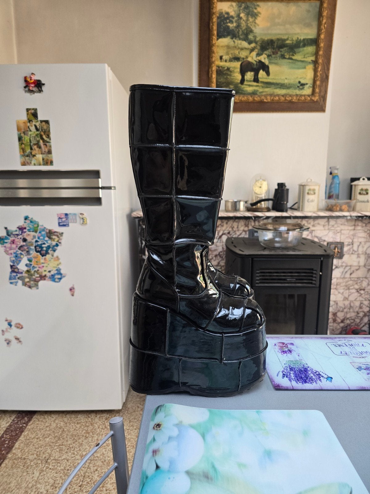 Boots Stack 301 (US Heren maat 5/37 Europees) Demonia, Ophalen, Hoge laarzen, Zwart, Demonia