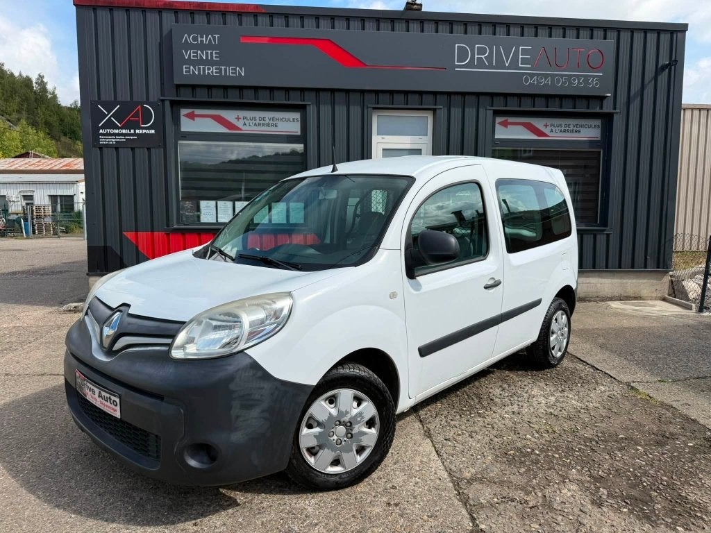 Renault Kangoo 1.5 DCi/5 deuren/Volledig glas/Garantie, Auto's, Voorwielaandrijving, Stof, 4 cilinders, Wit