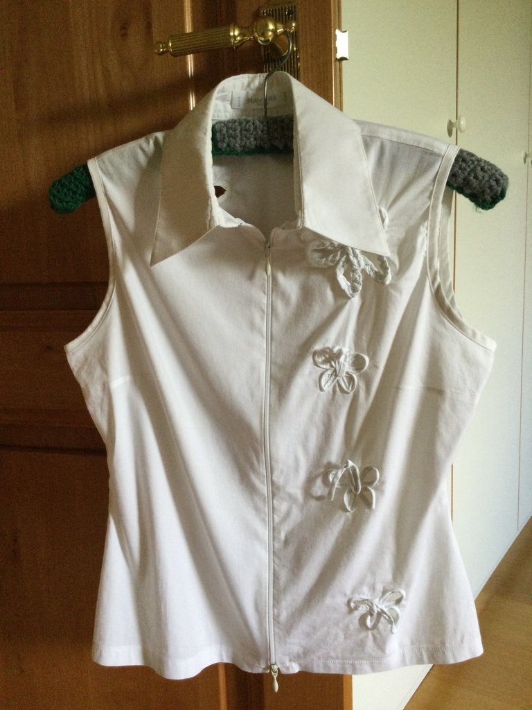 Chemisier femme, Taille 38/40 (M), Enlèvement, Porté, Blanc