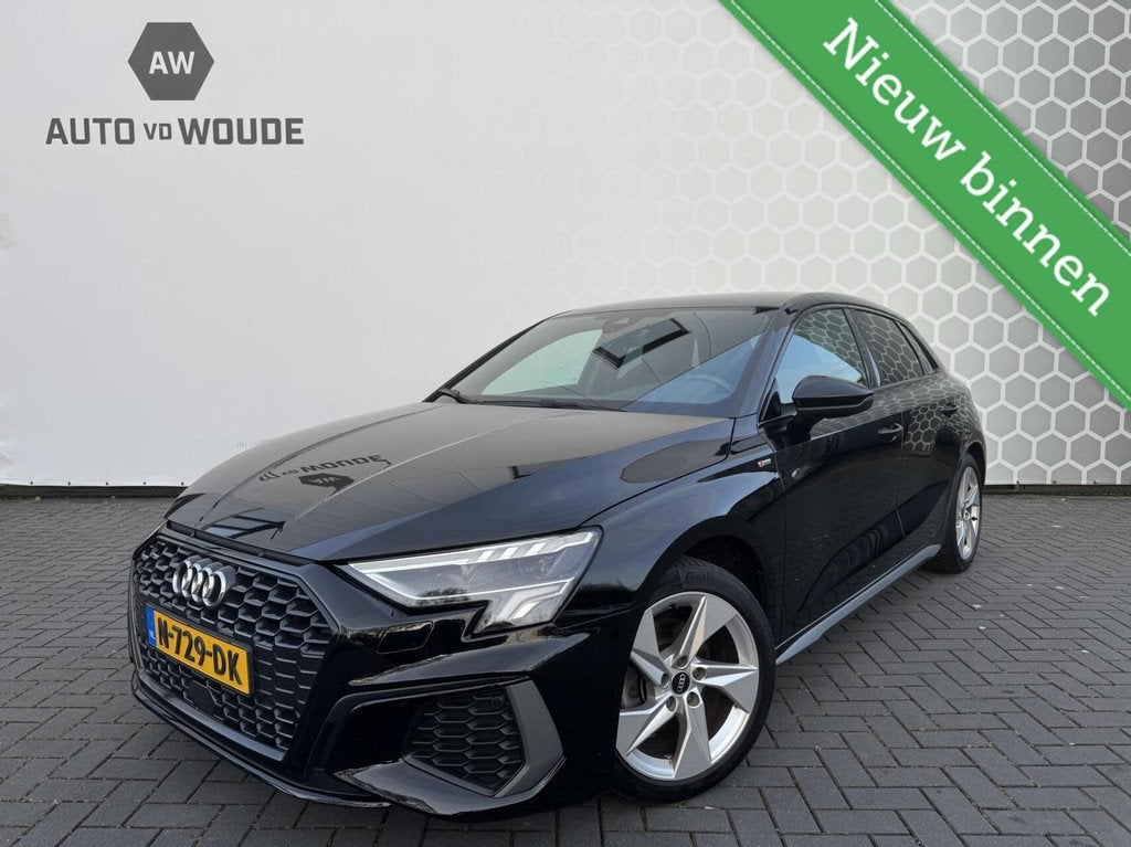 Audi A3 Sportback 30 TFSI S edition S-line Automaat Black li, Auto's, Audi, Bedrijf, Te koop, A3, ABS, Airbags, Airconditioning