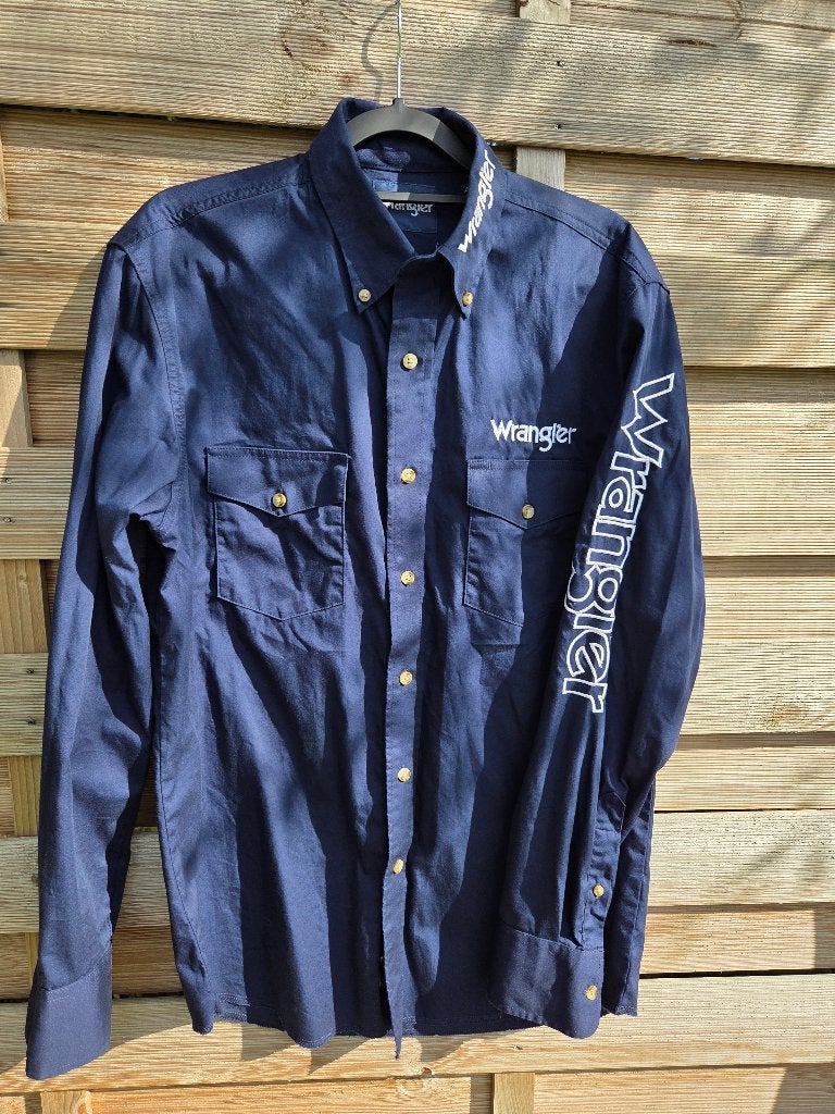 Chemise type rodéo logo brodé Wrangler, Vêtements | Hommes, Neuf, Enlèvement ou Envoi, Wrangler, Tour de cou 38 (S) ou plus petit