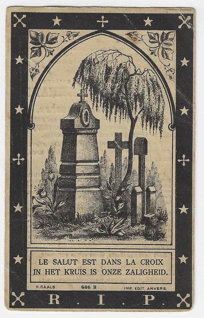 Willem Berckmans, Mechelen 1833 - Mechelen 1897, Ophalen of Verzenden, Bidprentje