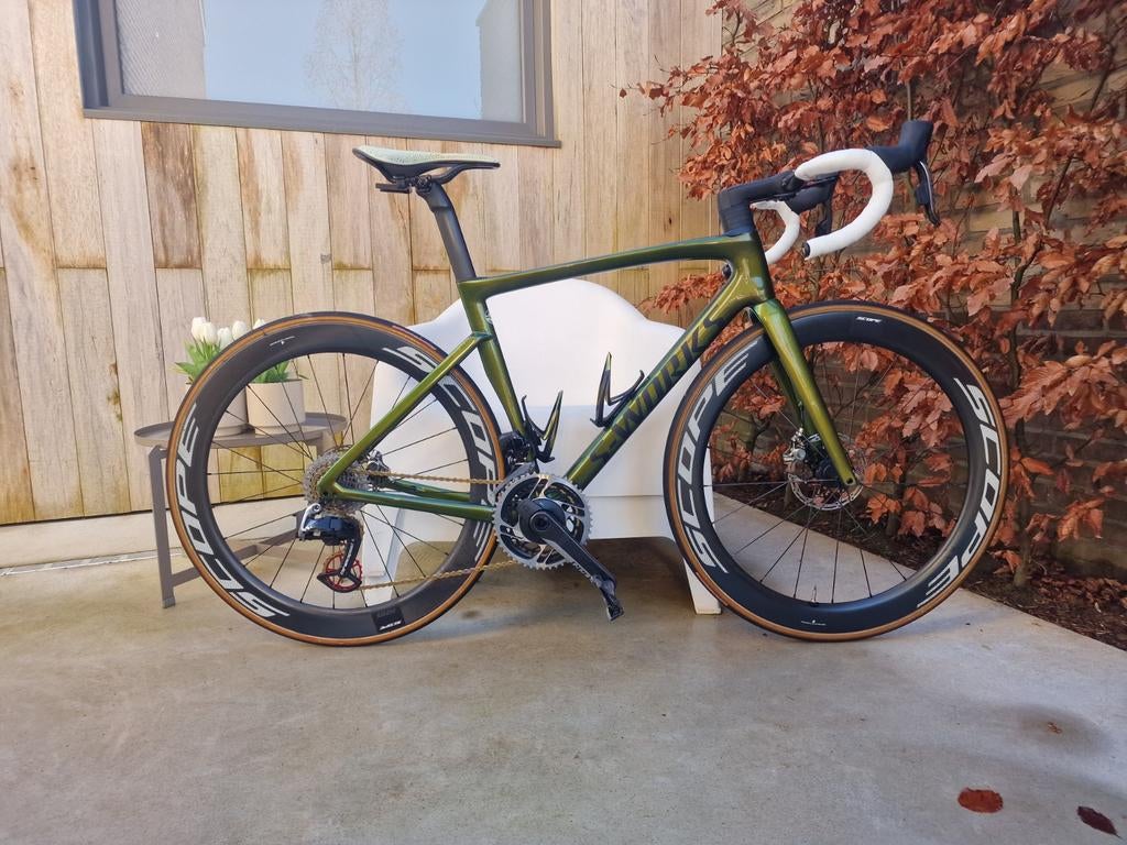 S-Works SL 7 snake Green Specialized 54, Autres marques, Comme neuf, Enlèvement, 53 à 57 cm