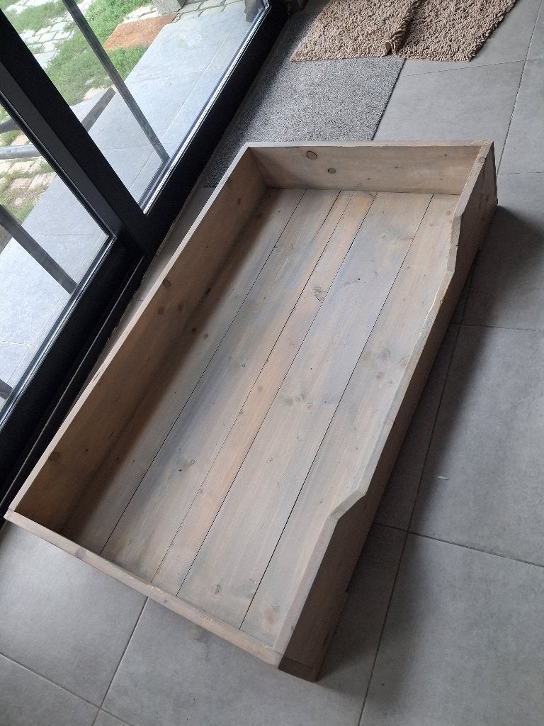 Grote houten hondenmand / Omkadering (145 x 85 cm), Dieren en Toebehoren, Hondenmanden, Ophalen, Zo goed als nieuw, Overige
