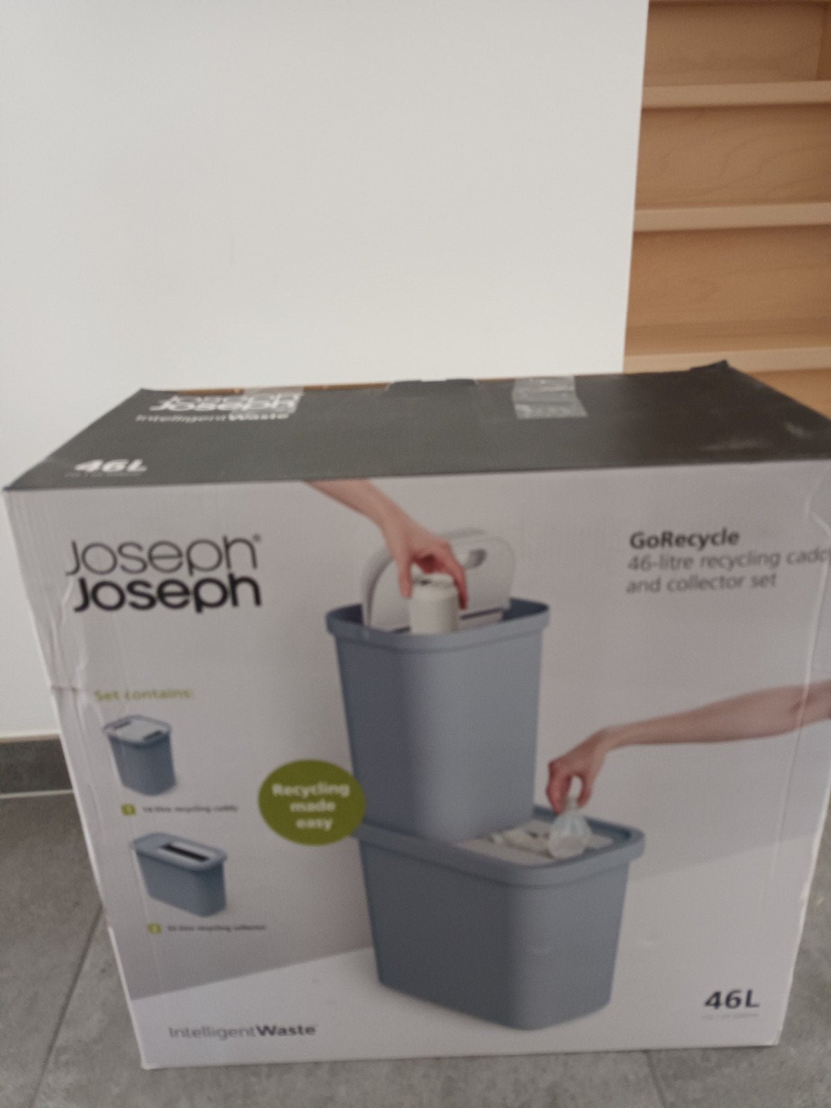 afvalemmerset, Huis en Inrichting, Woonaccessoires | Prullenbakken, Ophalen, Nieuw