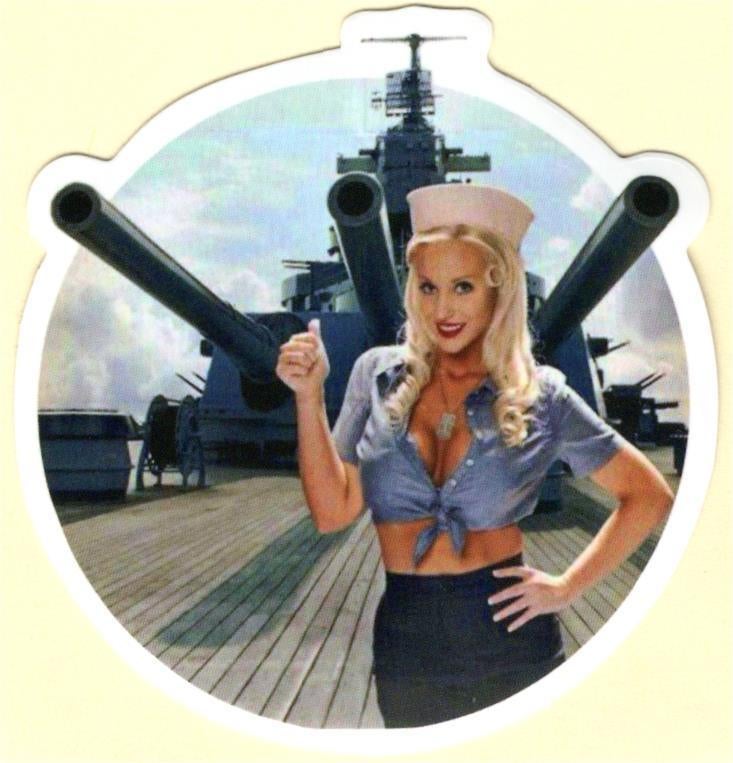 Pin Up Girl sticker #197, Verzamelen, Stickers, Nieuw, Verzenden