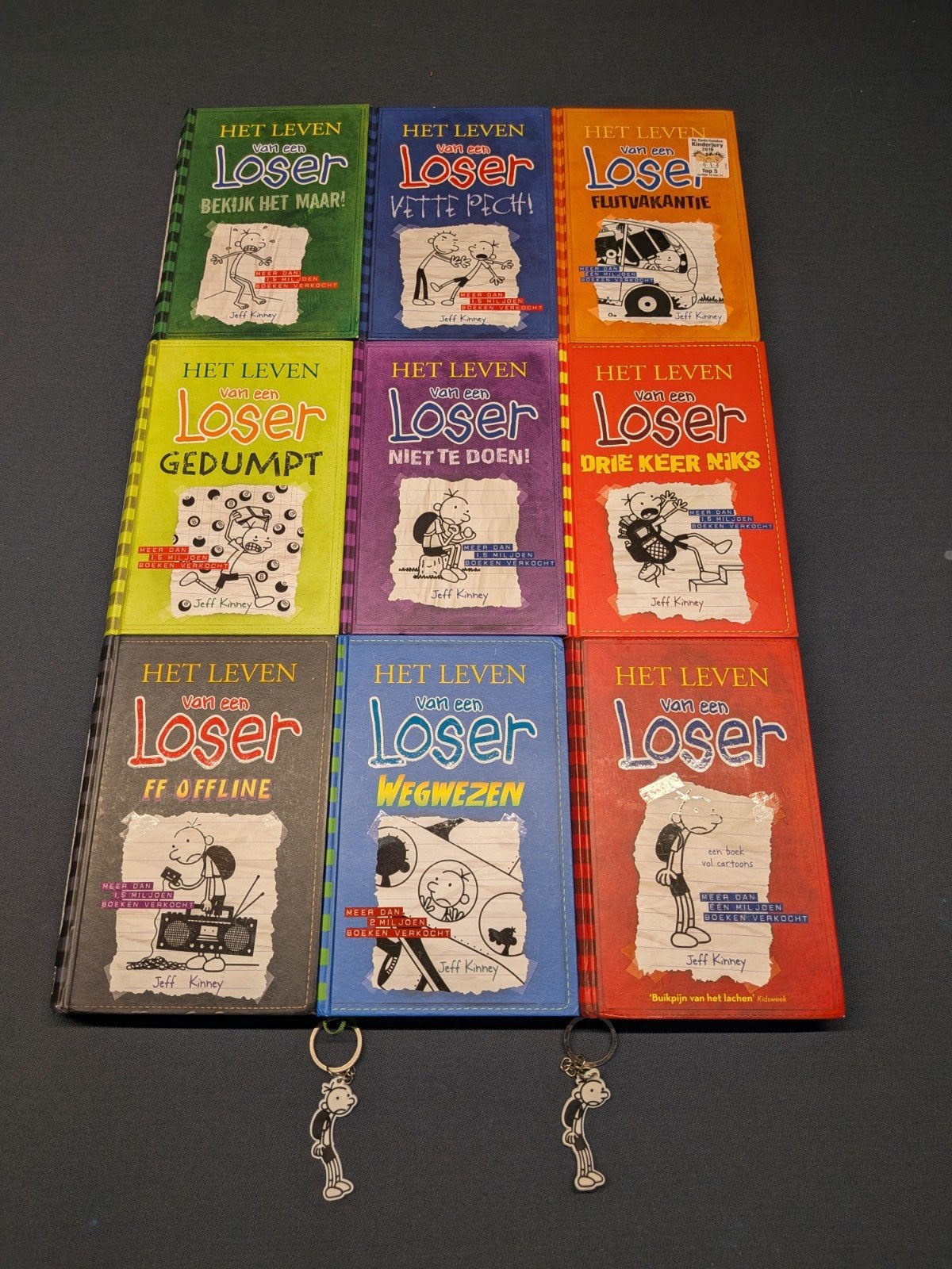 Het leven van een loser, Ophalen, Zo goed als nieuw, Jeff Kinney, Verhalen