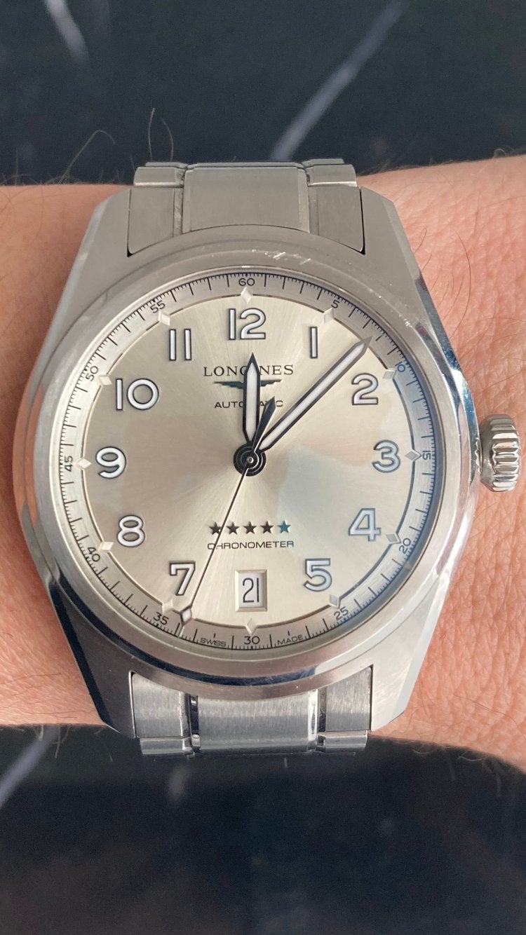 Longines spirit uurwerk 37 mm, Staal, Staal, Polshorloge, Ophalen of Verzenden