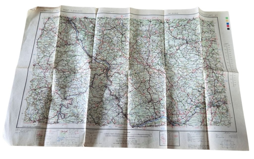 carte américaine de Francfort pendant la Seconde Guerre, Enlèvement ou Envoi