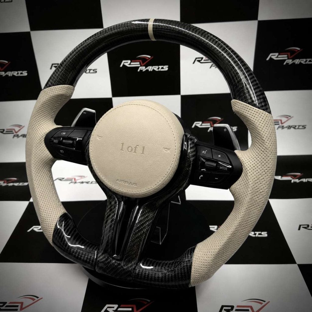 Volant sport en carbone crème BMW F et E, Enlèvement ou Envoi, Neuf, BMW