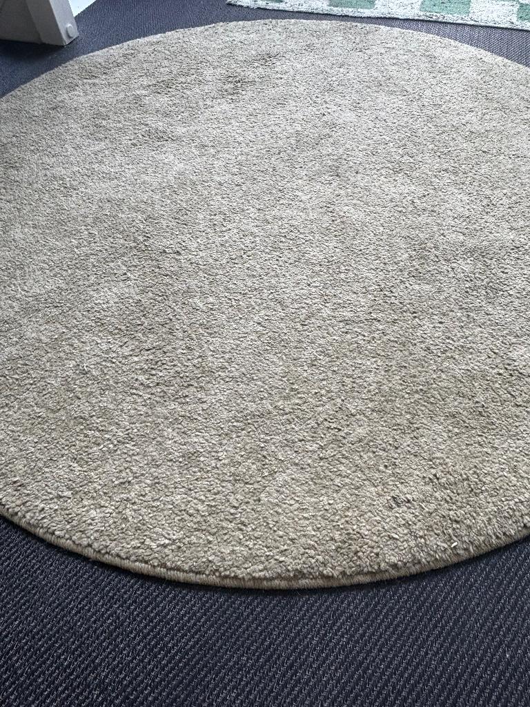 Tapis vert Ikea, 100 à 150 cm, Rond, Comme neuf, 100 à 150 cm