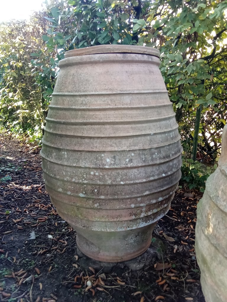 Grote terracotta pot met deksel, Ophalen, Gebruikt