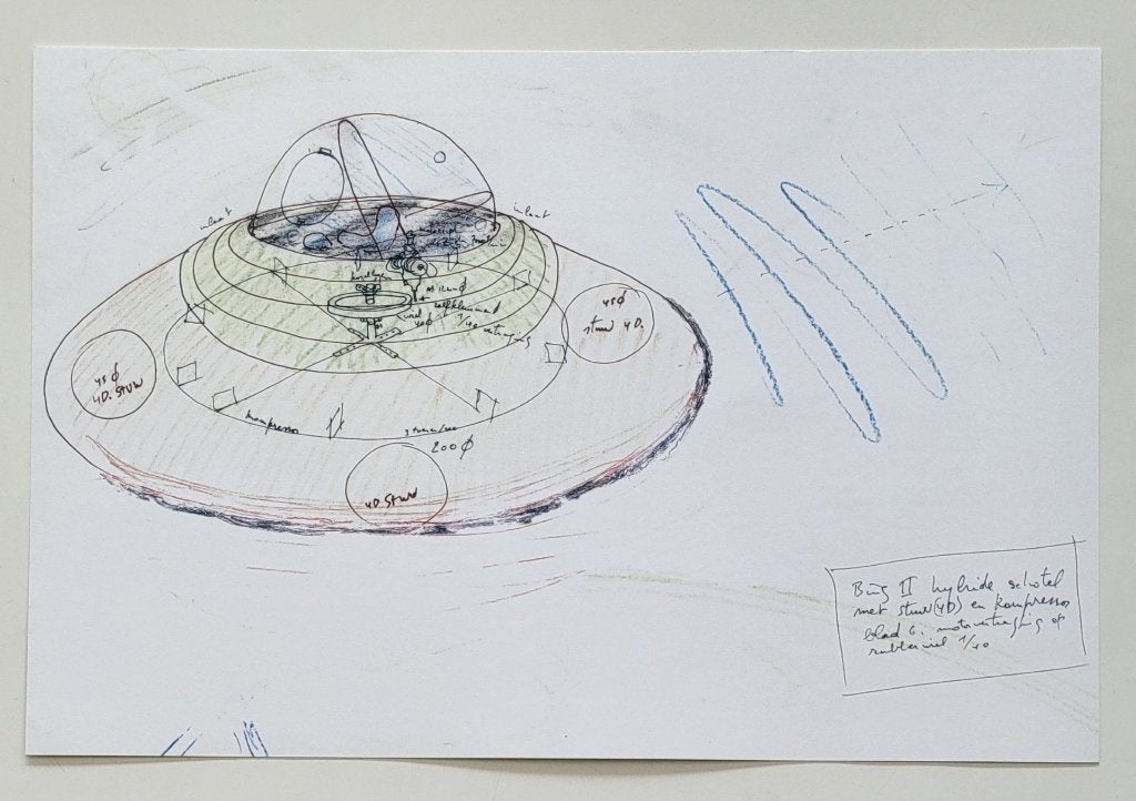 Panamarenko - Bing II - Lithographie offset, Envoi