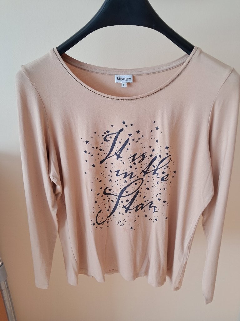 Mayerline maat L beige blouse, Kleding | Dames, Mayerline, Beige, Maat 42/44 (L), Ophalen of Verzenden