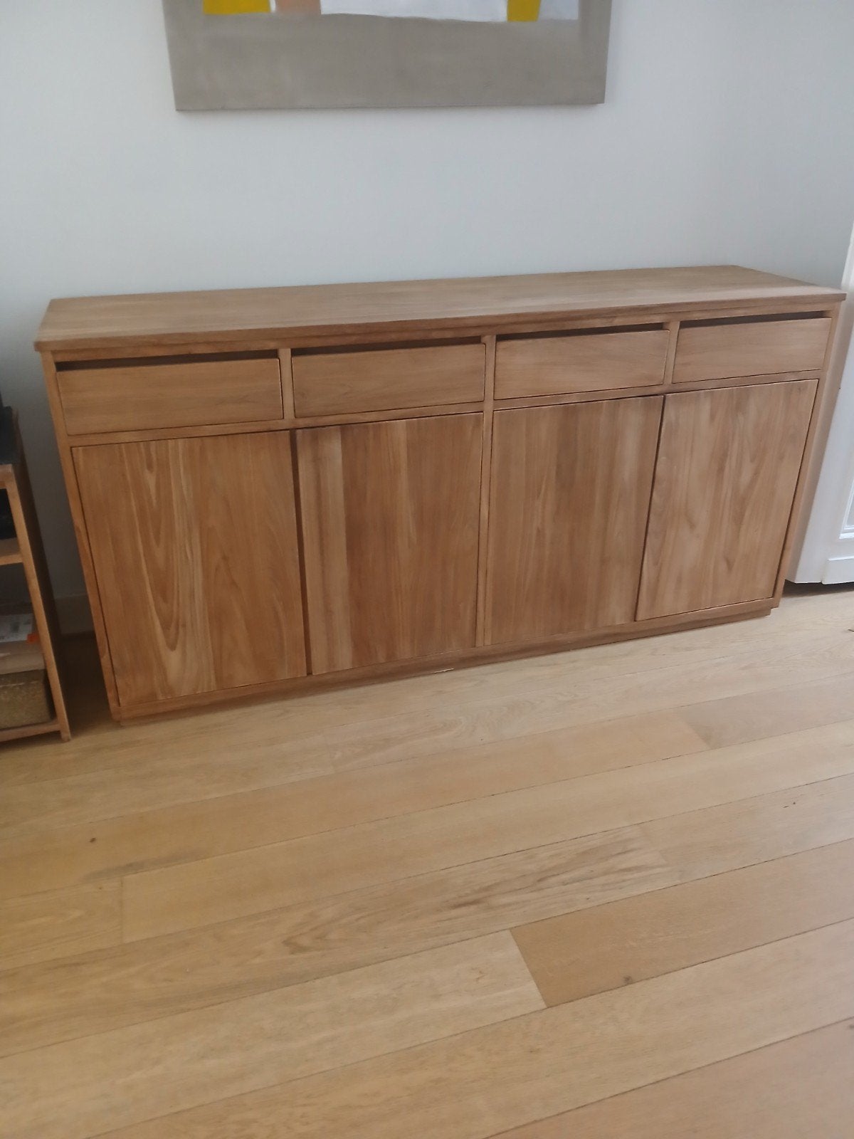 kast te koop,vol hout, Huis en Inrichting, Kasten | Dressoirs, Ophalen, Gebruikt, Met lade(s), Teakhout