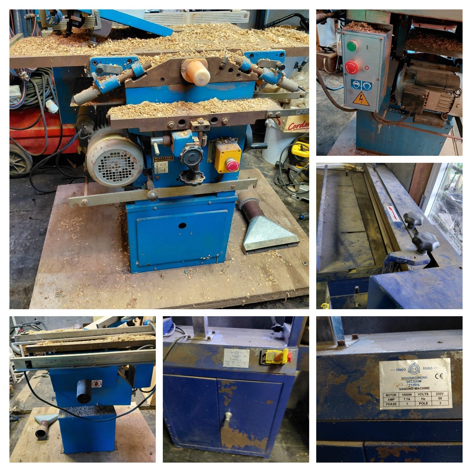 Professionele Tendo Tools T215 Bandschuurmachine / Kantensch, Doe-het-zelf en Bouw, Ophalen